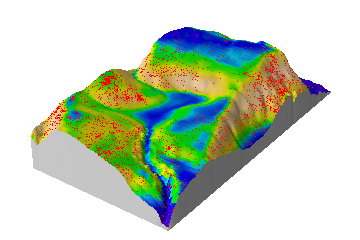 Fitted intensity for the Beilschmiedia dataset